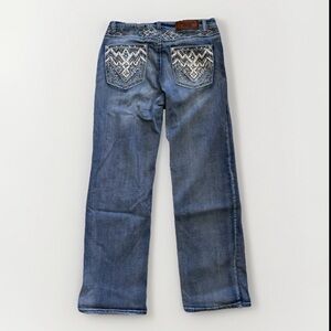 Westfield Eagle Jeans Womens Size 15 Embellished Bling Light Cowgirl Western